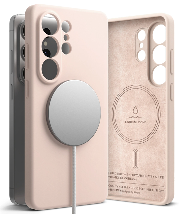 Ringke Mobilskal För Galaxy S26 Ultra Magsafe Silikon - Rosa Sand | 2353 | AlltMobil