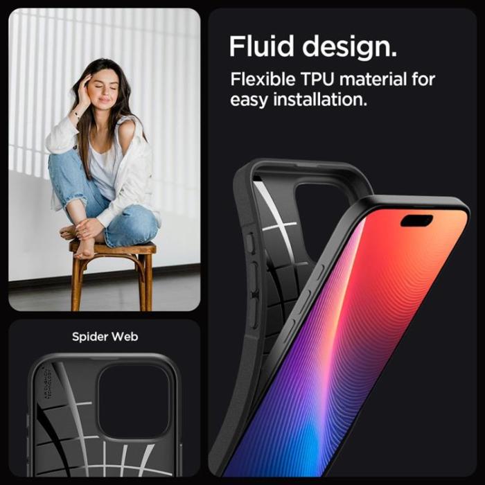 Spigen - Spigen iPhone 16 Pro Max Mobilskal Core Armor - Matte Svart