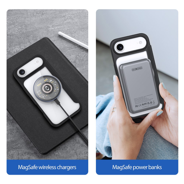 Dux Ducis - Dux Ducis iPhone Air Plånboksfodral MagSafe Skin X Pro - Svart