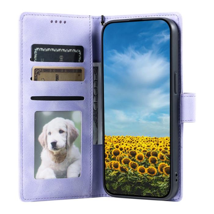 OEM - Samsung Galaxy S26 Plånboksfodral Imprinted Totem Konstläder - Lila