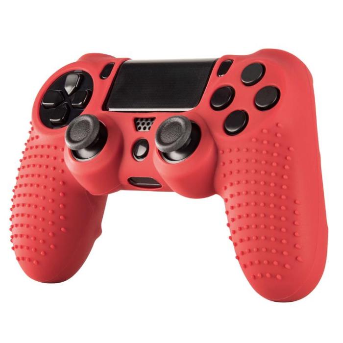 UTGATT - HAMA PS4 Handkontrollsskydd 3st i Silikon - Röd / Blå / Svart