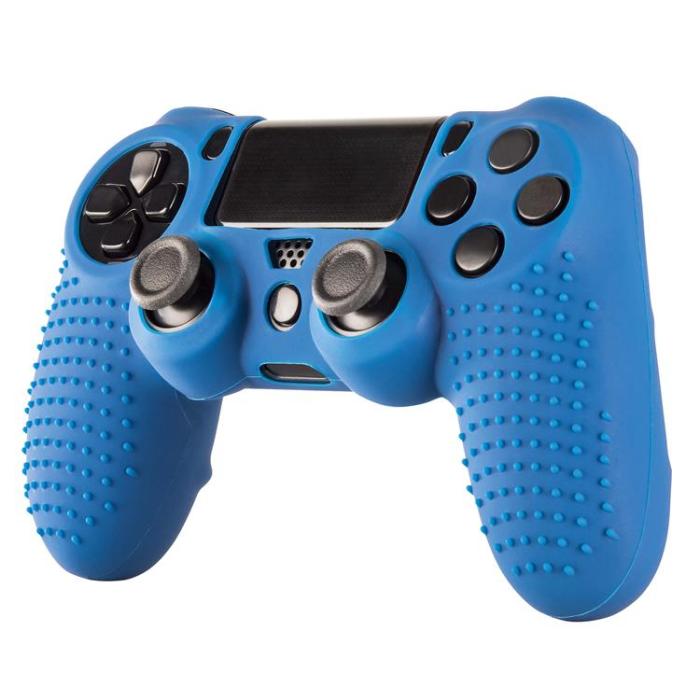 UTGATT - HAMA PS4 Handkontrollsskydd 3st i Silikon - Röd / Blå / Svart