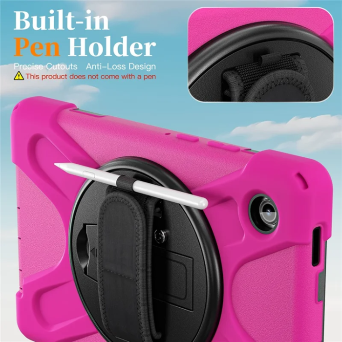 A-One Brand - Galaxy Tab A11 Mobilskal Kickstand Silikon Axelrem