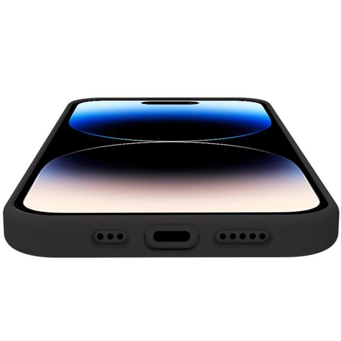 Celly - Celly iPhone 16 Pro Mobilskal Cromo Soft Rubber - Svart
