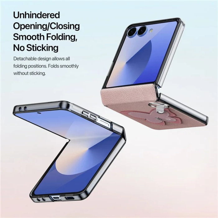 Dux Ducis - DUX DUCIS Galaxy Z Flip 7 Mobilskal Ringhållare Luvy - Rosa