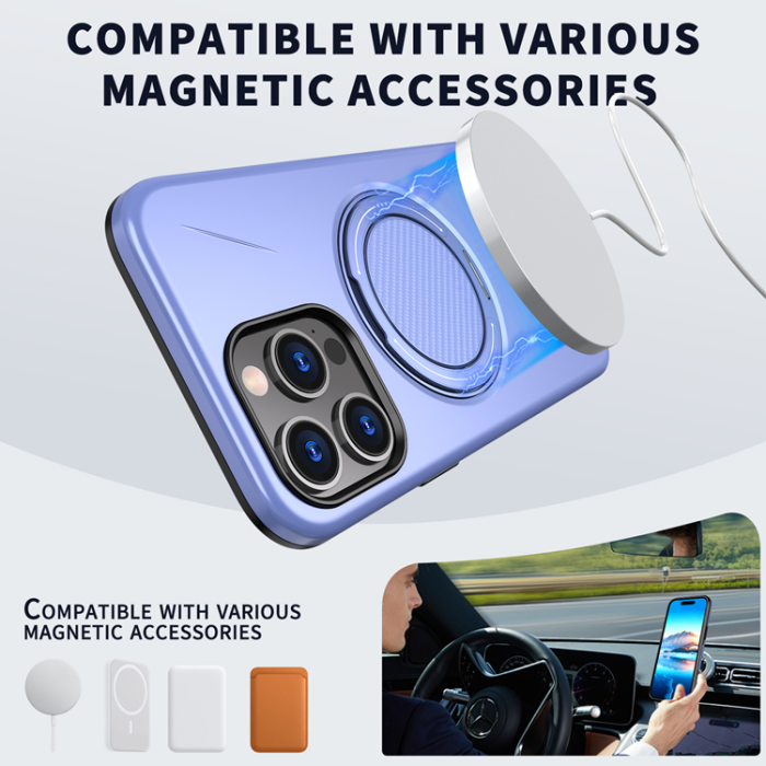 A-One Brand - iPhone 13 Pro Max Mobilskal MagSafe Rotating Kickstand TPU + PC