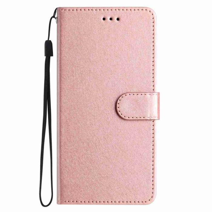 OEM - Samsung Galaxy A57 Plånboksfodral Konstläder Magnetisk Stängning - Roséguld