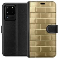 iSecrets - Pl&aring;nboksfodral till Samsung Galaxy S20 Ultra med Gyllene Murstenar