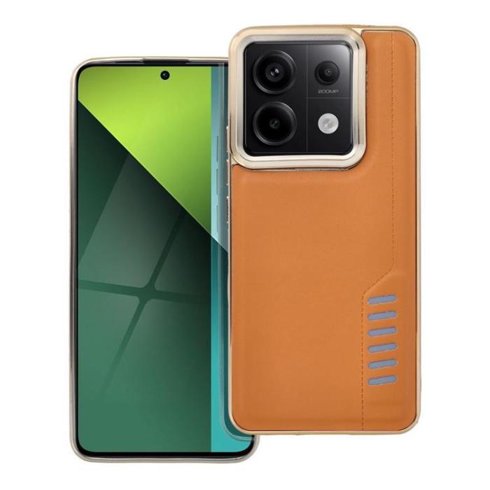 OEM - Xiaomi Redmi Note 13 Pro 5G Mobilskal Milano - Brun