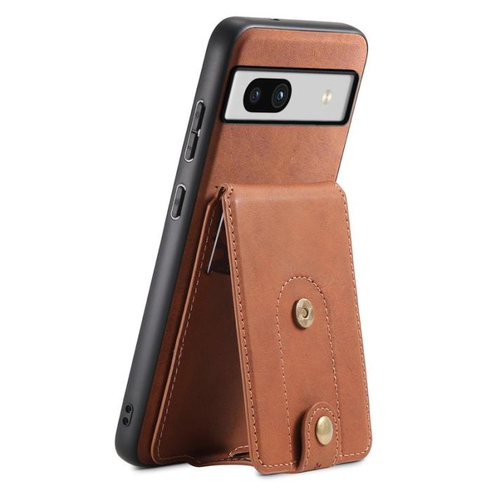 DENIOR - DENIOR D14 Google Pixel 7a Magnetiskt Fodral PU+PC+TPU Brun