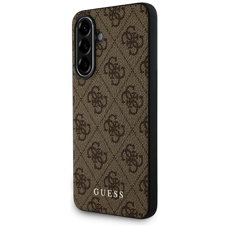 Guess Galaxy A36 Mobilskal 4G Metal Gold Logo - Brun | 2353 | AlltMobil