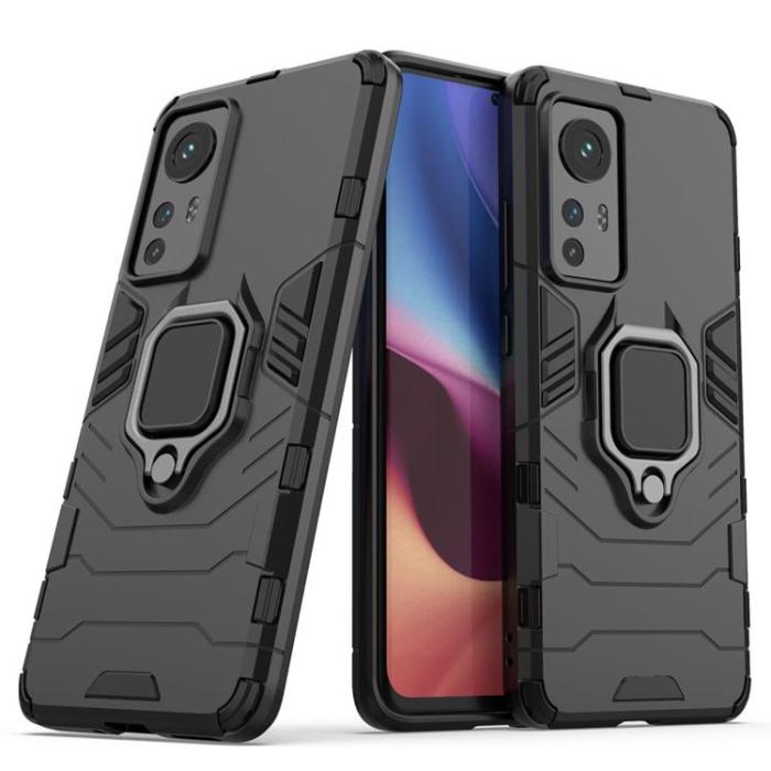 OEM - Ringhållare Kickstand Skal Xiaomi 12/12X - Svart