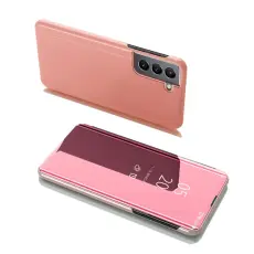 OEM - Galaxy S22 Plus Mobilfodral Clear View - Rosa
