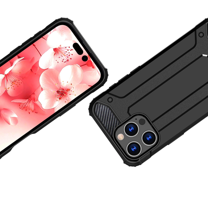 OEM - iPhone 16 Pro Max Mobilskal Hybrid Armor - Svart