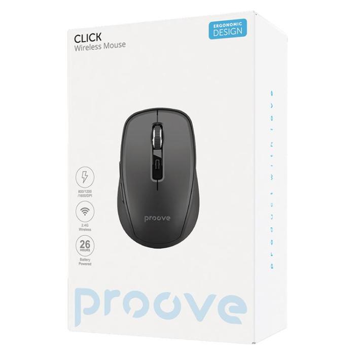 Proove - Proove Trådlös Mouse Click - Svart