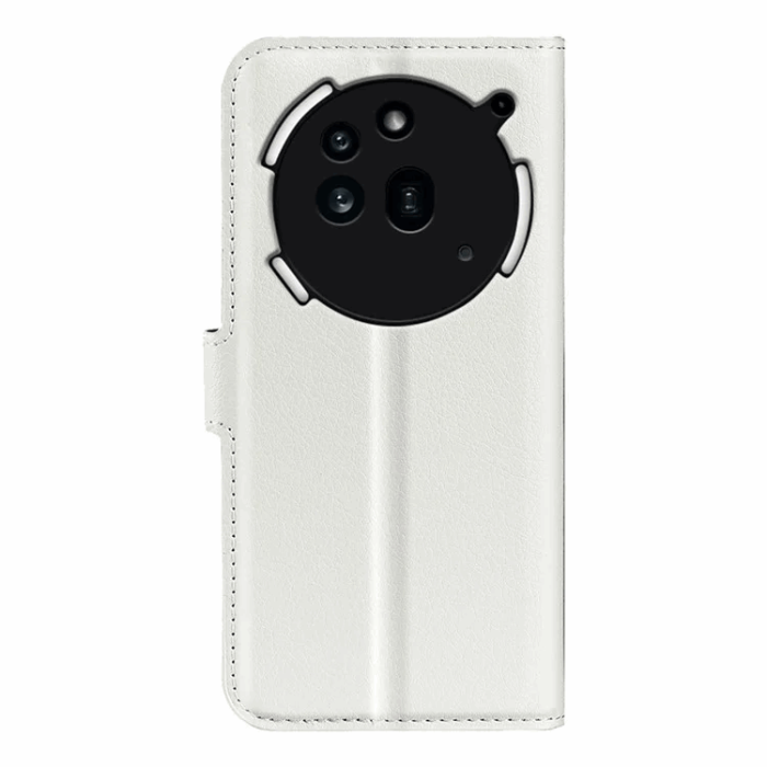 A-One Brand - Nothing Phone (3a) Pro Plånboksfodral Litchi Texture - Vit