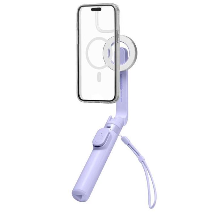 Spigen - Spigen Magsafe Selfiestick Bluetooth Tripod S571W - Lavender