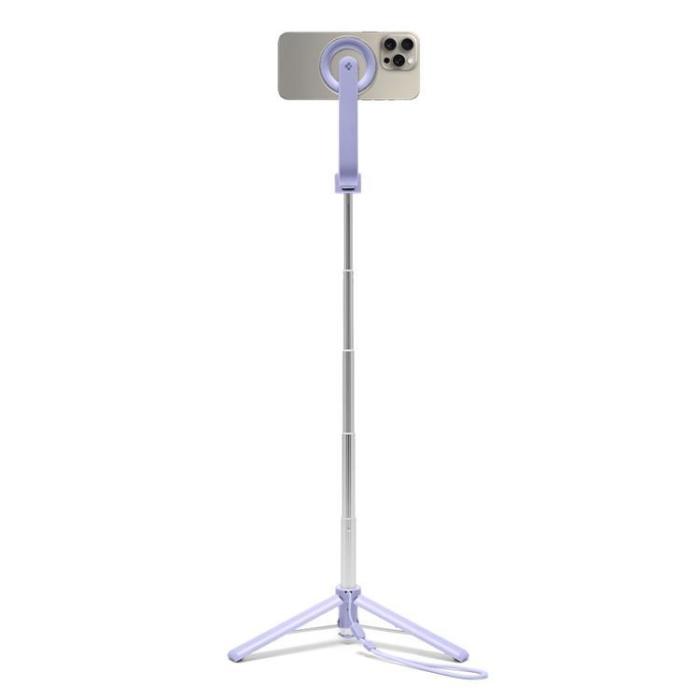 Spigen - Spigen Magsafe Selfiestick Bluetooth Tripod S571W - Lavender