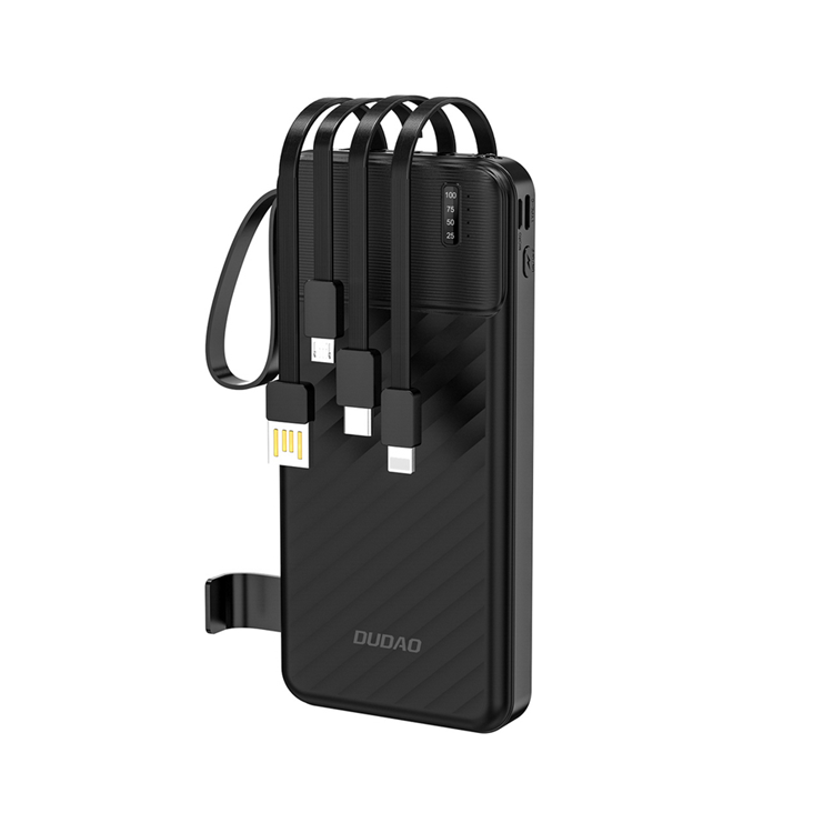 Dudao Powerbank K11 10000mAh med Kabel - Svart | 505295 | AlltMobil