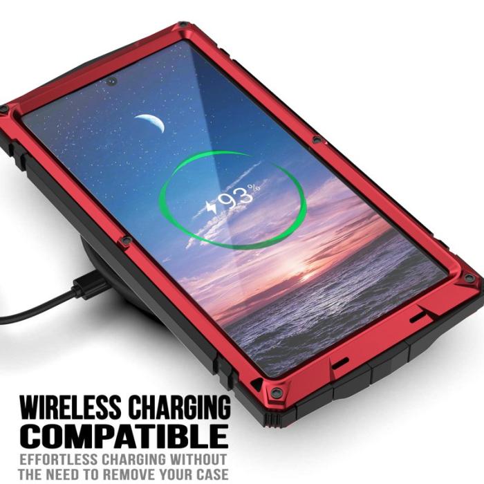 R-JUST - R-JUST Mobilskal till Galaxy S24 Ultra Full Protection Röd