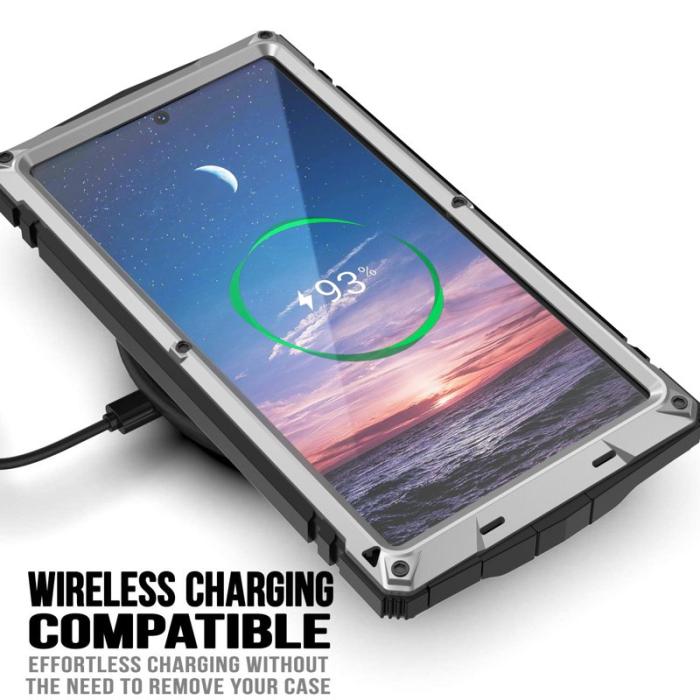 R-JUST - R-JUST Mobilskal till Galaxy S24 Ultra Full Protection Silver