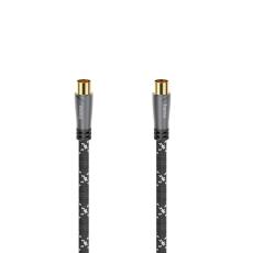 Hama - HAMA Antennkabel 120dB Svart/Gr&aring; 1.5m