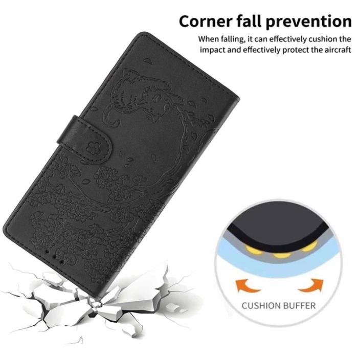 OEM - Plånboksfodral för Samsung Galaxy S26 Plus Ställfunktion Konstläder - Svart