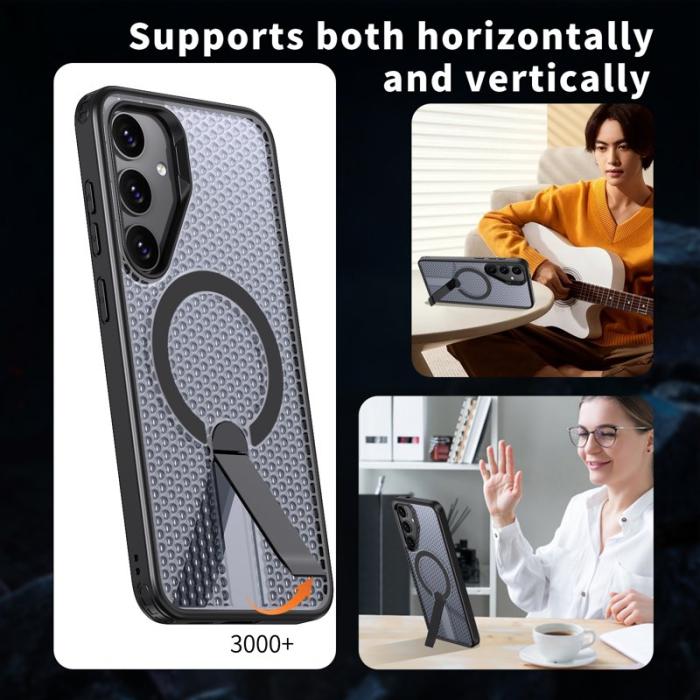 OEM - Mobilskal för Samsung Galaxy S26 Plus Magnetiskt Kickstand TPU PC - Svart