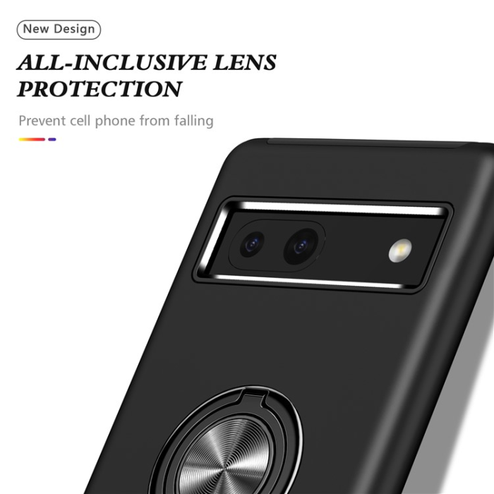 A-One Brand - Google Pixel 7A Mobilskal Ringhållare Kickstand - Svart