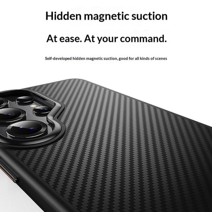 OEM - Mobilskal för Samsung Galaxy S26 Ultra Magnetiskt PC + TPU - Svart