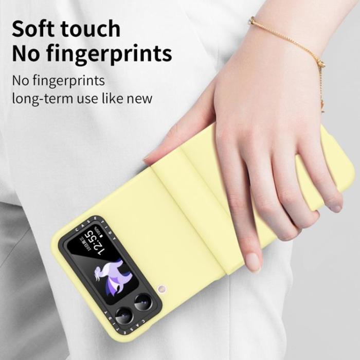A-One Brand - Galaxy Z Flip 4 Skal Lens Hinge Folding - Gul