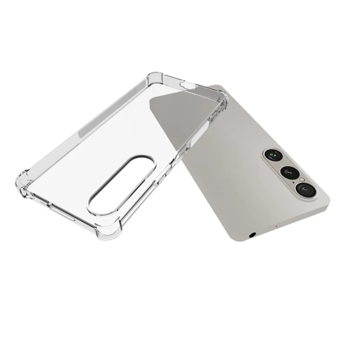 A-One Brand - [2-Pack]Sony Xperia 1 VII Mobilskal Med Skärmskydd 2.0mm - Transparent