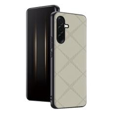 OEM - Mobilskal f&ouml;r Samsung Galaxy S26 Plus TPU + Konstl&auml;der - Gr&aring;