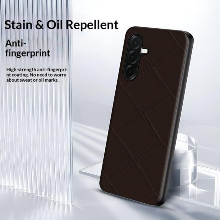 OEM - Mobilskal för Samsung Galaxy S26 Plus TPU + Konstläder - Brun