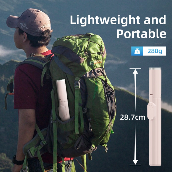 Tech-Protect - Tech-Protect Bluetooth Selfie Stick Tripod - Rosa