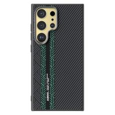 ABEEL - ABEEL Mobilskal till Samsung Galaxy S24 Ultra PC TPU Aluminium L&auml;der - Textur 2