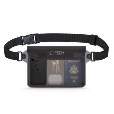 Tech-Protect - Tech-Protect Universala Vattentät Mobilväska 10 Inch - Svart/Clear