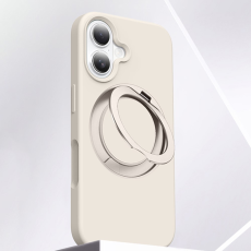 A-One Brand - iPhone 16 Mobilskal MagSafe Silikon Roterande Kickstand