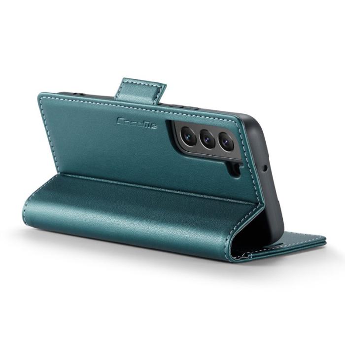 Caseme - CASEME Plånboksfodral Konstläder för Samsung Galaxy S22 5G - Grön