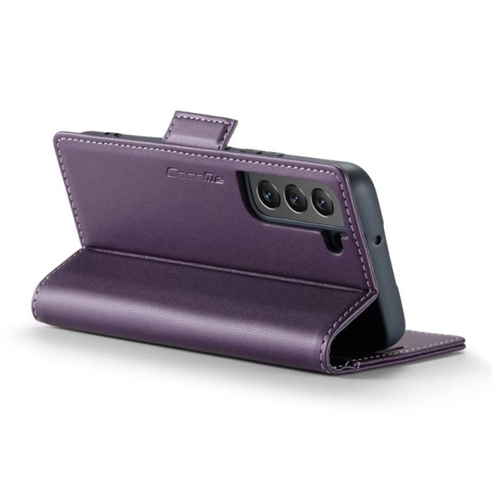 Caseme - CASEME Plånboksfodral Konstläder för Samsung Galaxy S22 5G - Lila