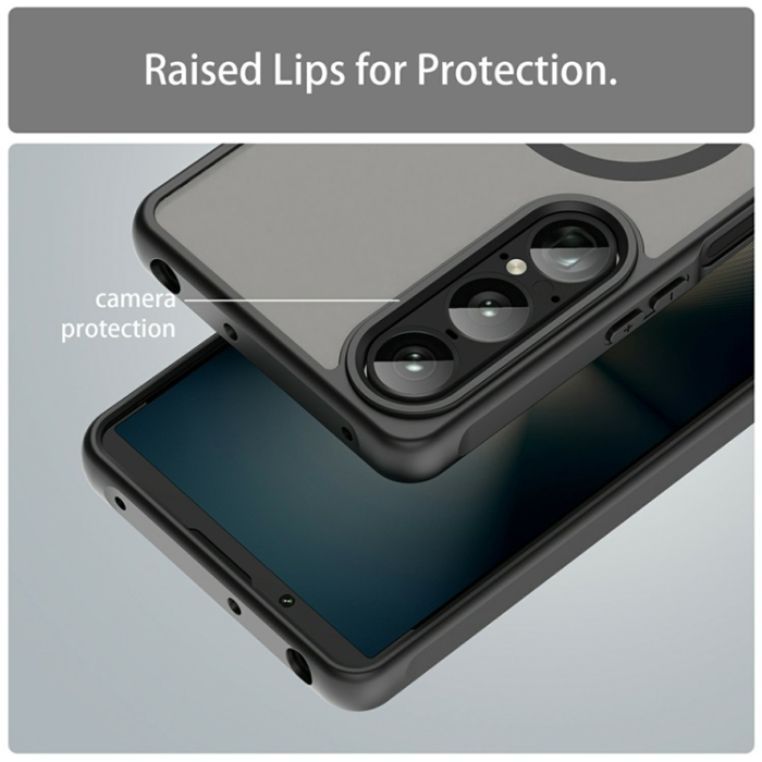 A-One Brand - Sony Xperia 1 VII Mobilskal MagSafe MagSafe Shockproof - Svart
