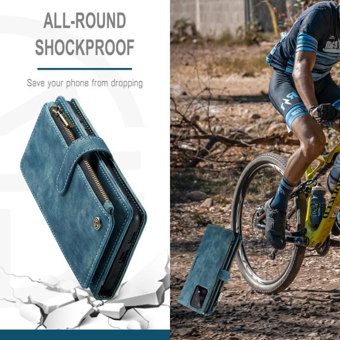 Caseme - CASEME Konstläder Plånboksfodral för Samsung Galaxy A53 5G med rem - Grön