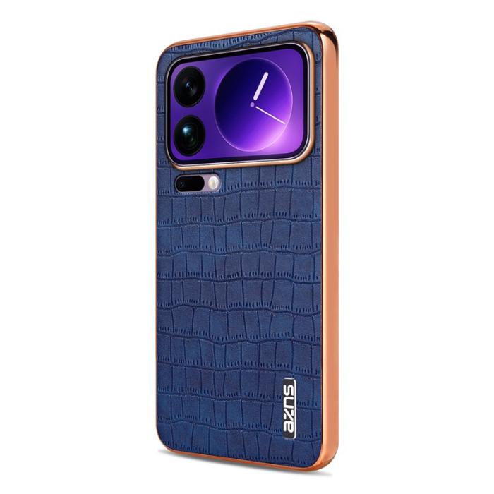 AZNS - AZNS Xiaomi 17 Pro Max Fodral - Electroplating KonstLäder - Blå
