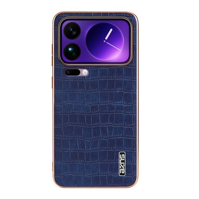 AZNS - AZNS Xiaomi 17 Pro Max Fodral - Electroplating KonstLäder - Blå