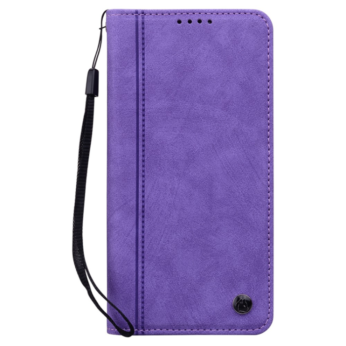 A-One Brand - iPhone Air Plånboksfodral med Rem Lines Pattern - Lila