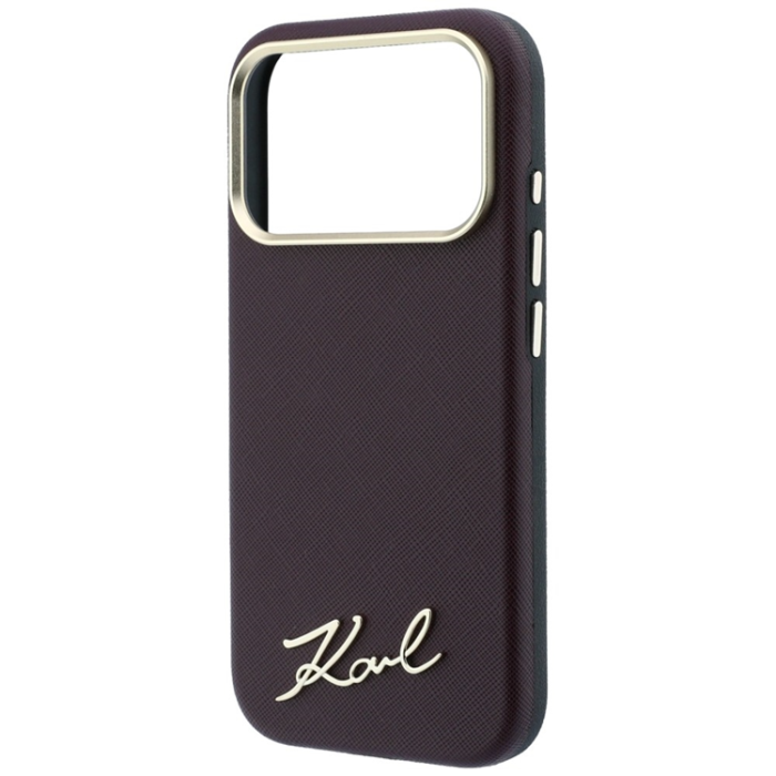 KARL LAGERFELD - Karl Lagerfeld Mobilskal För iPhone 18 Pro/17 Pro Magsafe Saffiano Small Script
