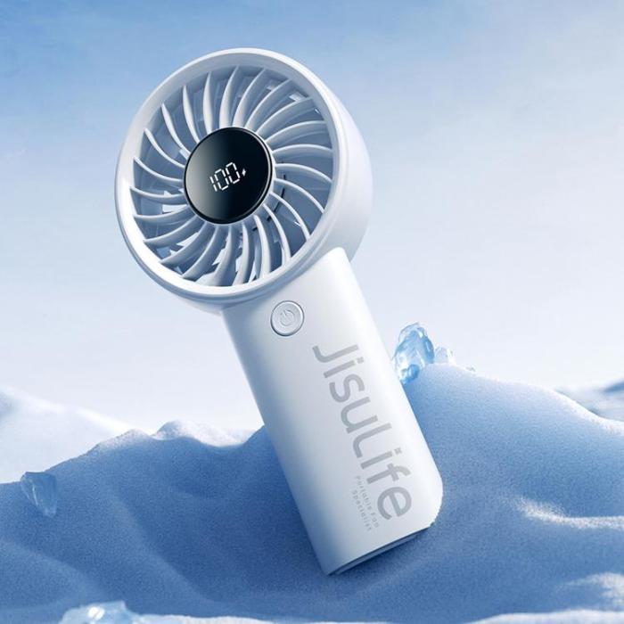 Jisulife - Jisulife Bärbar USB Handfläkt 3600 mAh Fan Life4 - Grå