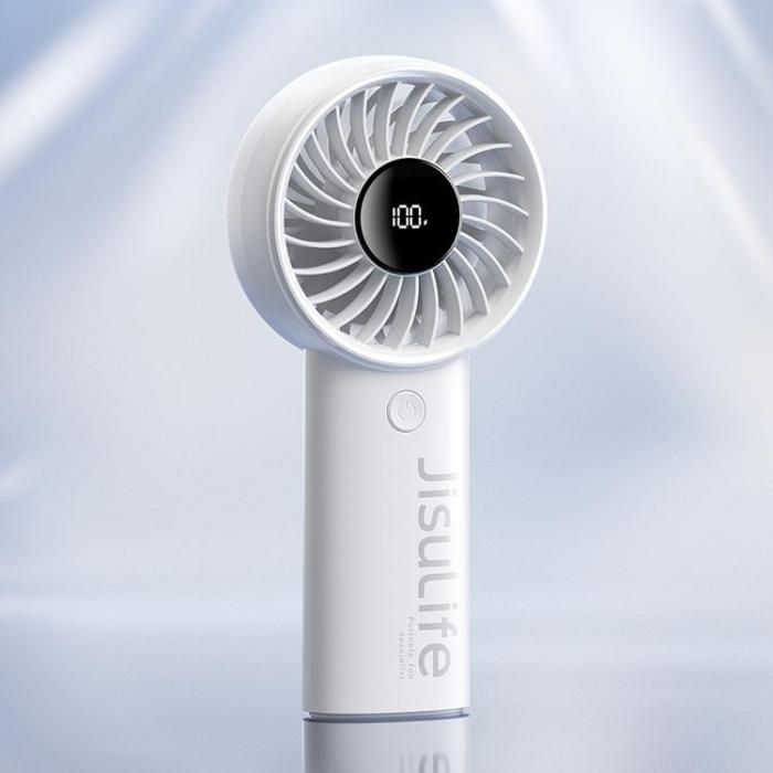 Jisulife - Jisulife Bärbar USB Handfläkt 3600 mAh Fan Life4 - Grå