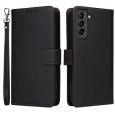 BETOPNICE - BETOPNICE Samsung Galaxy S21+ 5G Pl&aring;nboksfodral - Detachable Konstl&auml;der - Svart