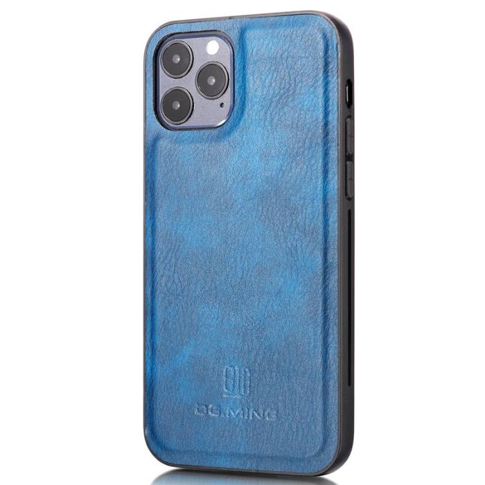 DG.MING - DG.MING iPhone 13 Pro Plånboksfodral Äkta Läder 2-i-1 Drop-resistant Blå